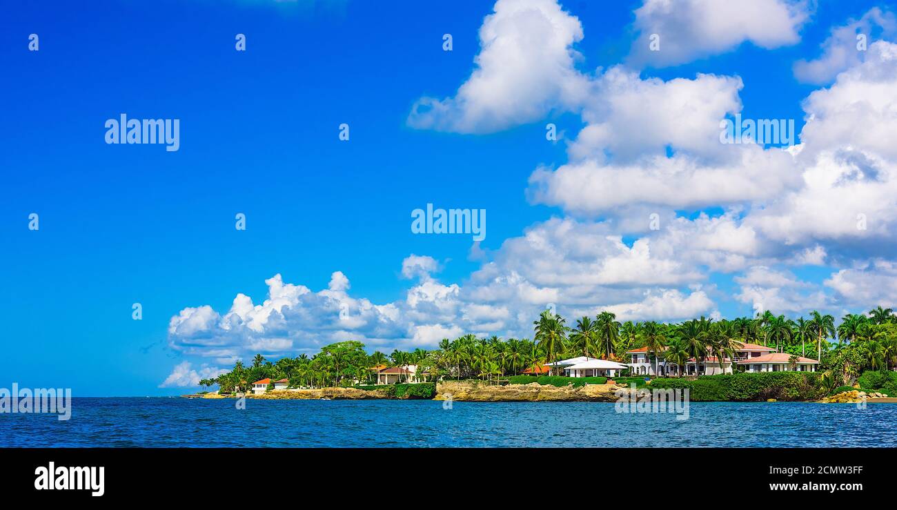 resort coast of the Caribbean Stock Photo
