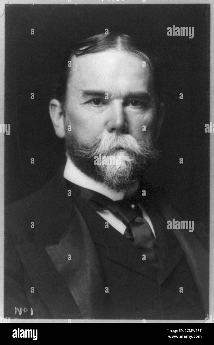 John Hay, 1838-1905, bust portrait, facing right Stock Photo