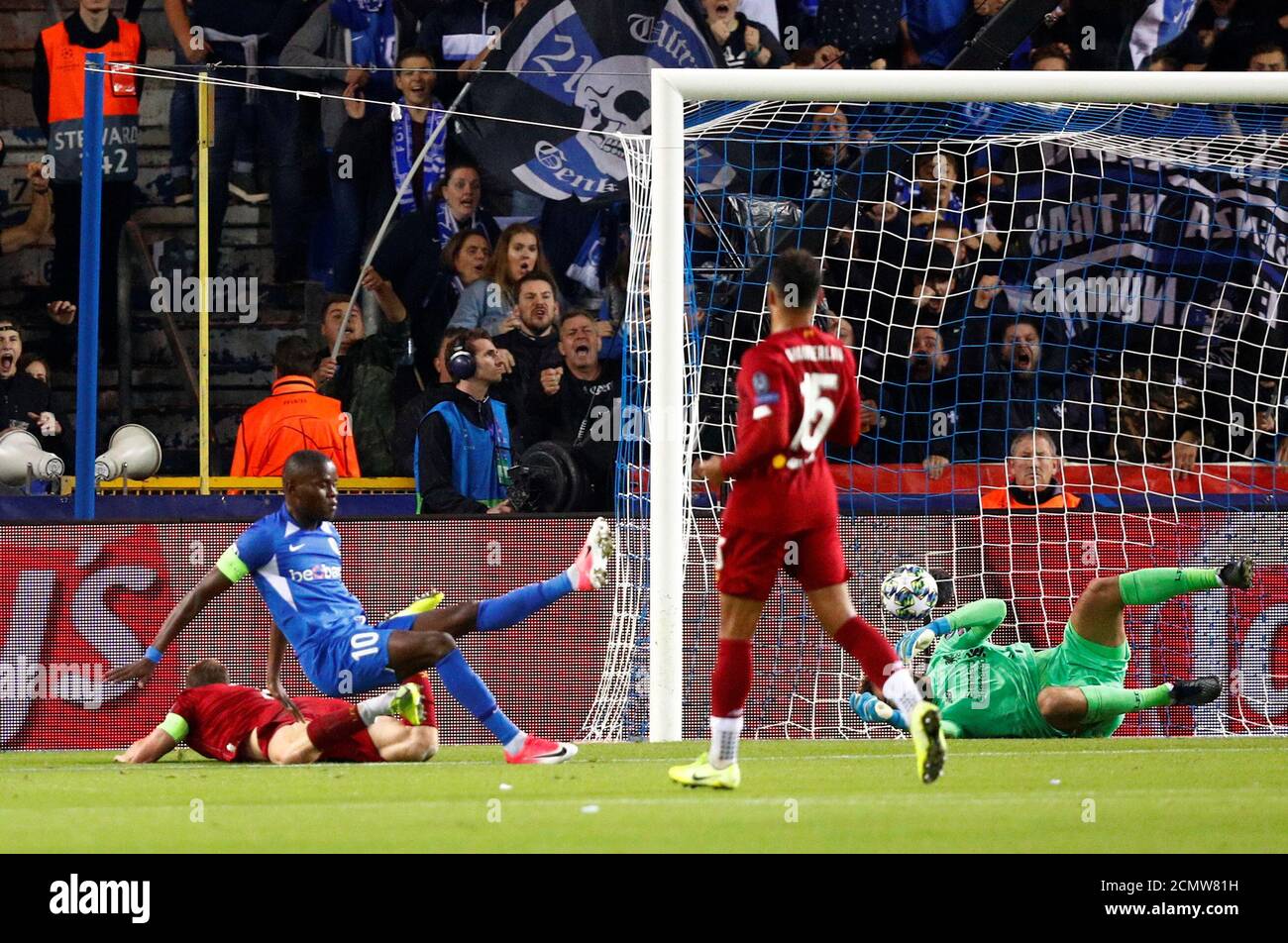 Soccer Football Champions League Group E Krc Genk V Liverpool Luminus Arena Genk Belgium October 23
