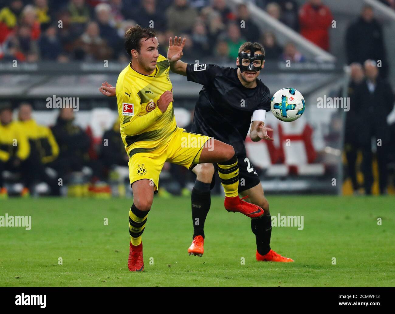 Soccer Football Bundesliga Vfb Stuttgart Vs Borussia Dortmund Mercedes Benz Arena Stuttgart Germany November 17 17 Borussia Dortmund S Mario Gotze In Action With Stuttgart S Christian Gentner Reuters Kai Pfaffenbach Dfl