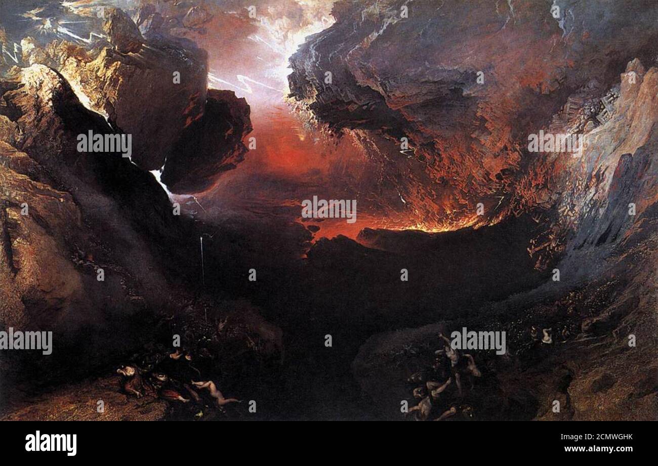 John Martin Great Day of His Wrath Stock Photo Alamy