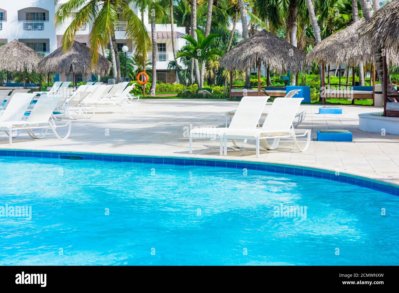 chaise lounge by the pool Stock Photo - Alamy