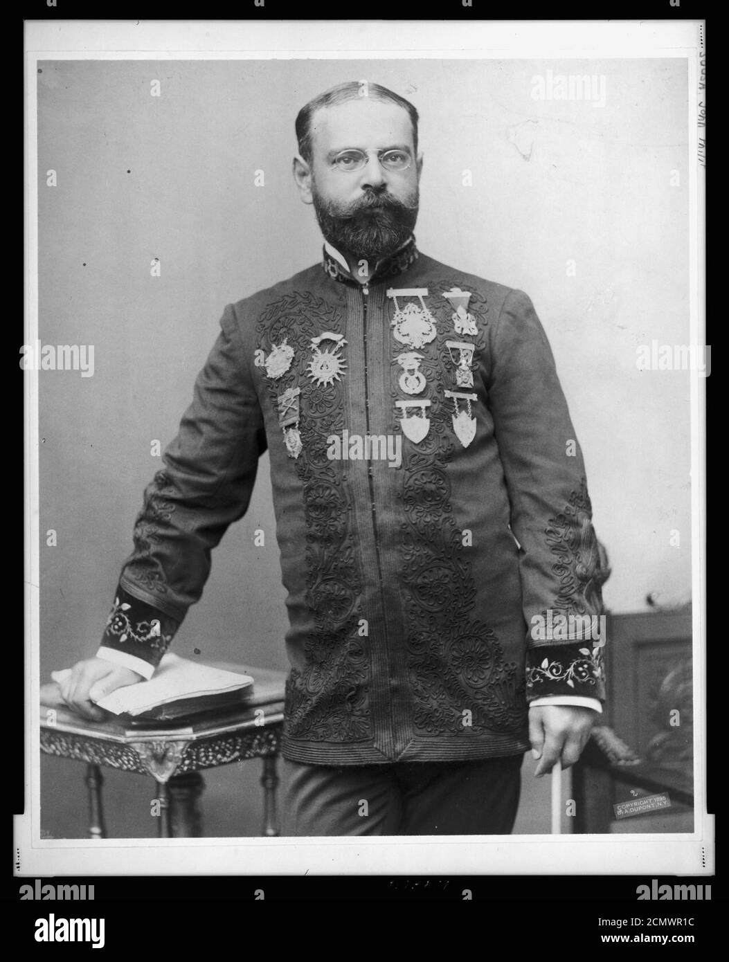 John Philip Sousa, three-quarter length portrait, standing, facing ...
