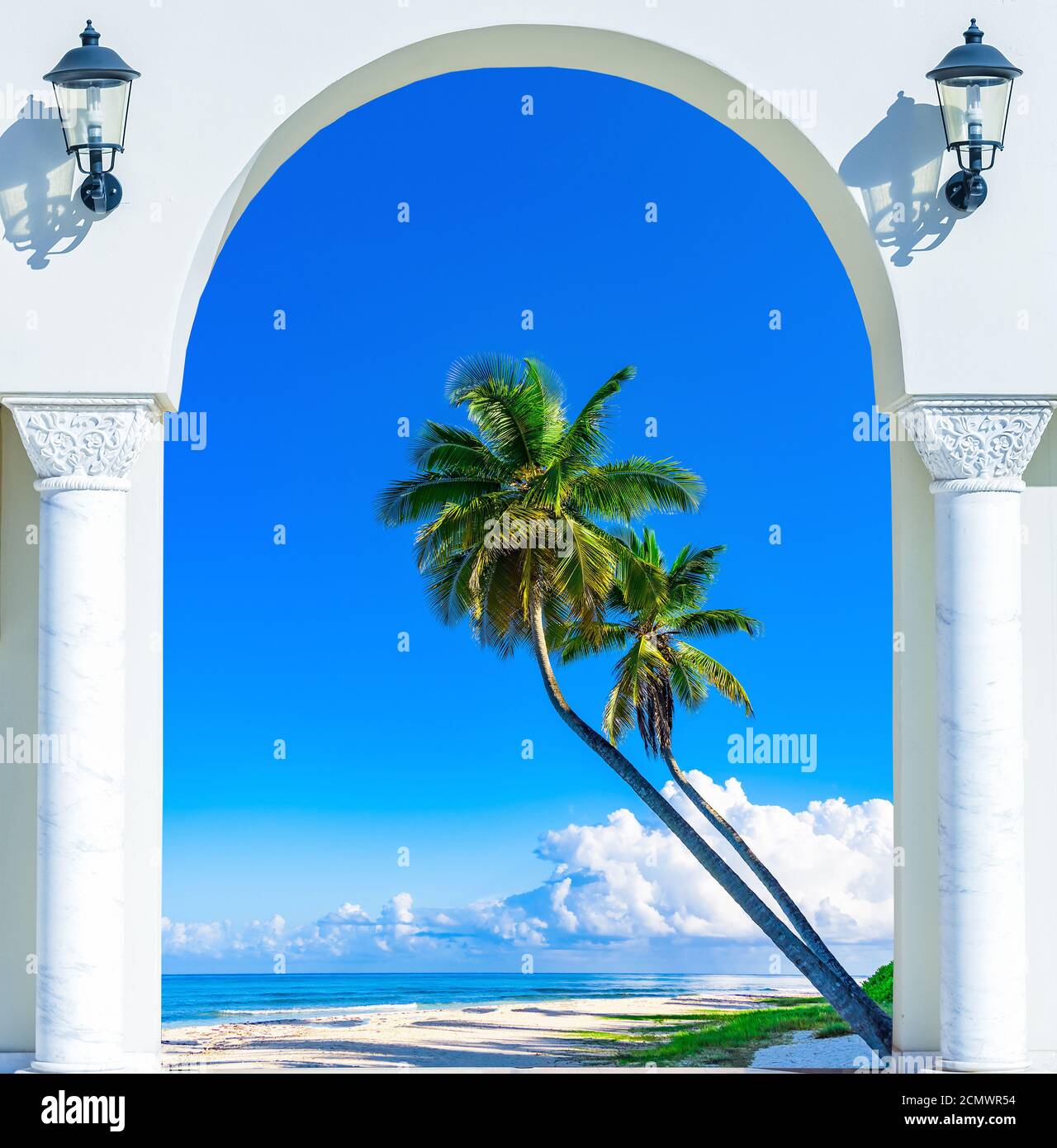 door open palm beach Stock Photo
