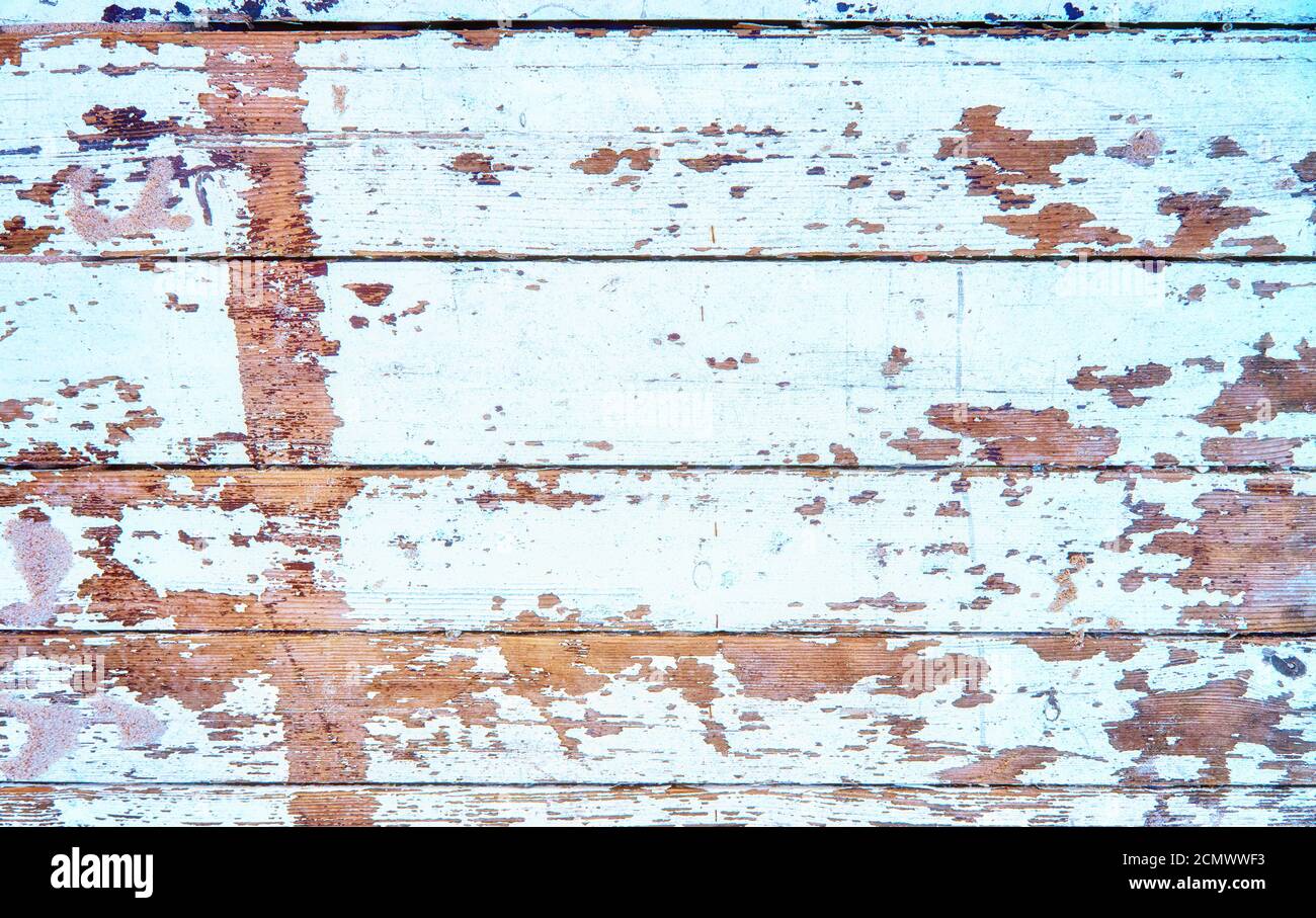 Old wood background with peeling white paint Stock Photo - Alamy