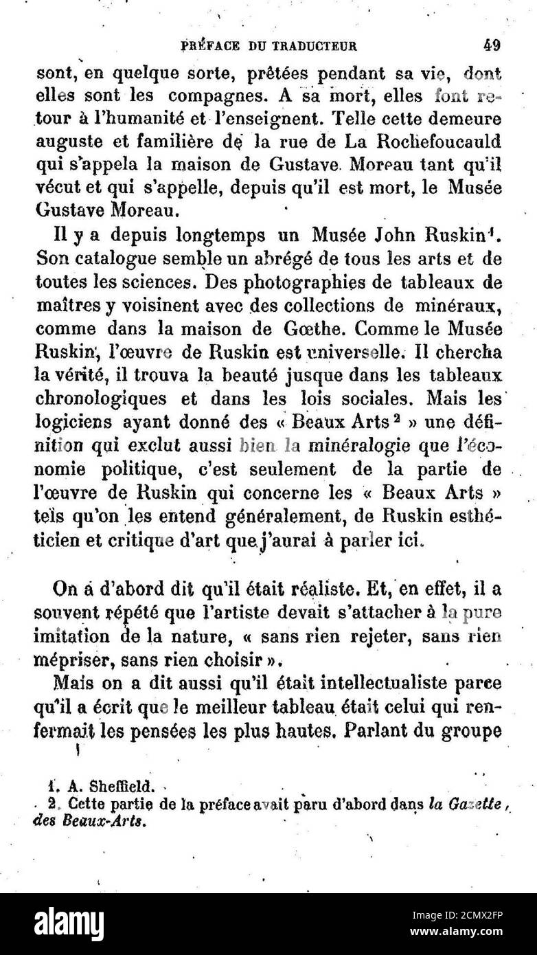 John Ruskin - La Bible d'Amiens - 049. Stock Photo