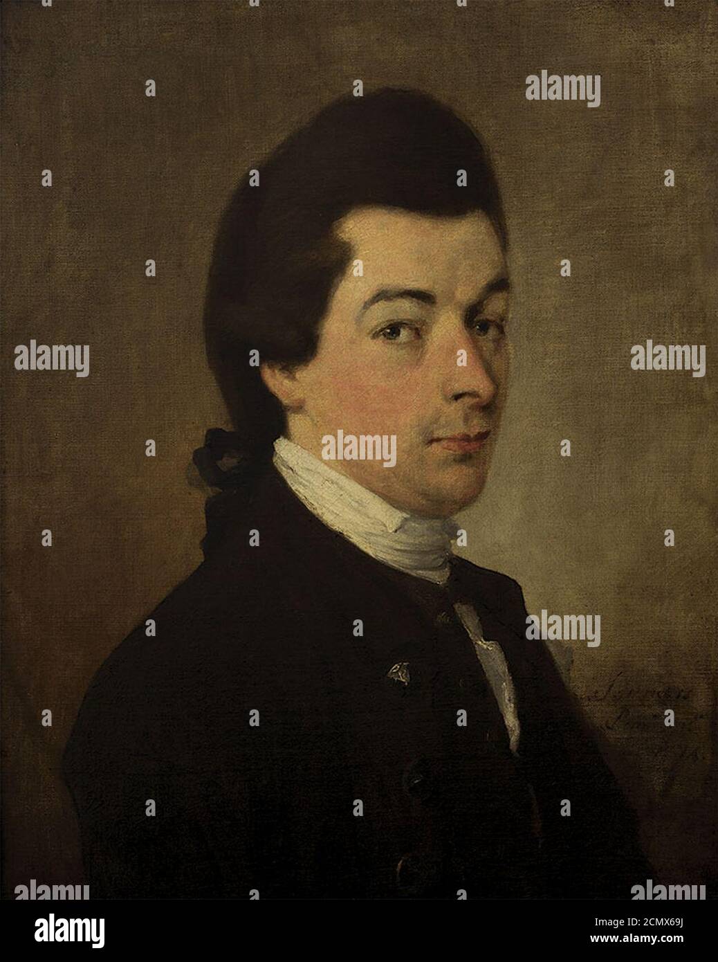 John Sanders Retrato de un joven Stock Photo Alamy