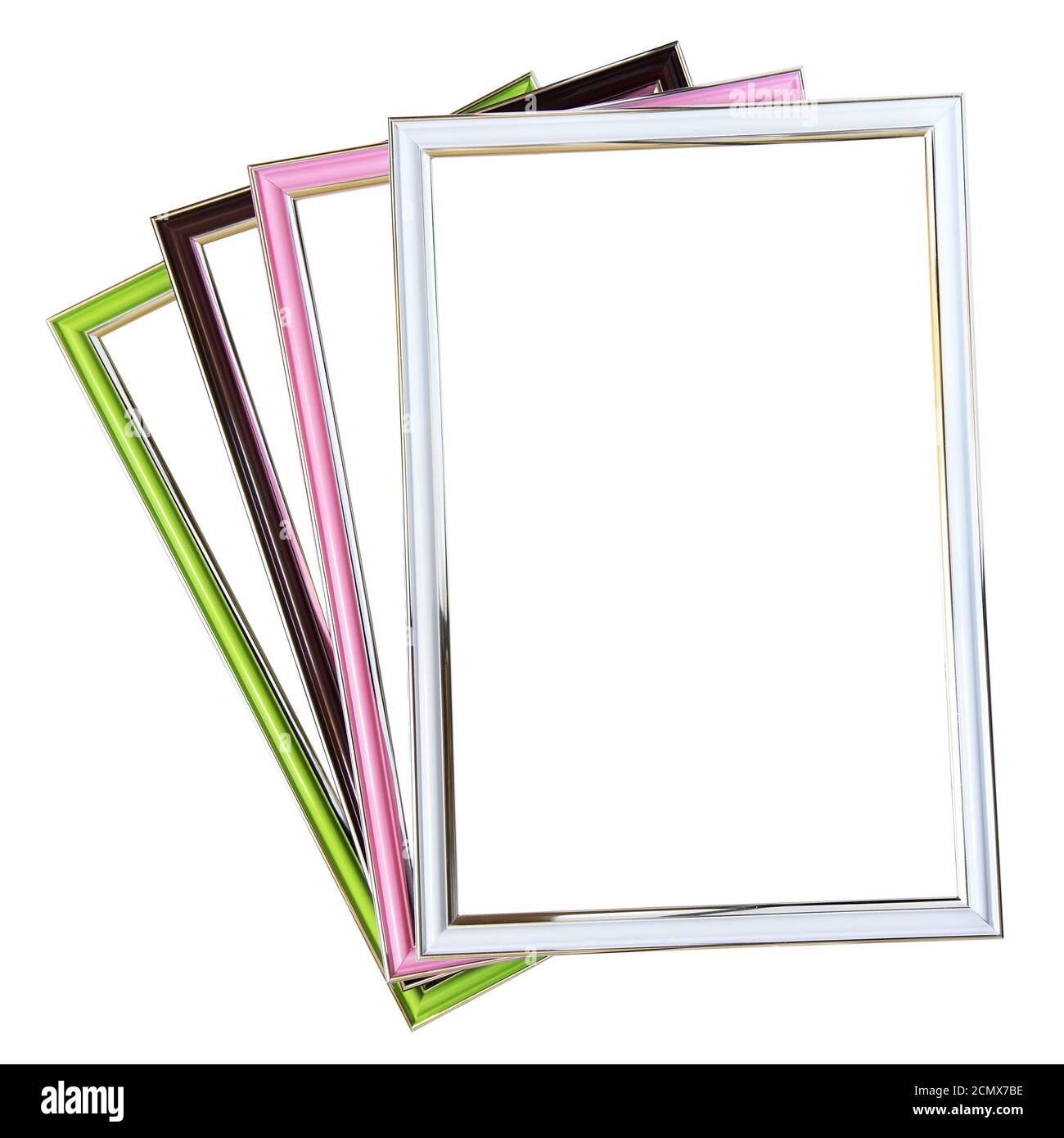 set of  frames  isolated on white background Stock Photo
