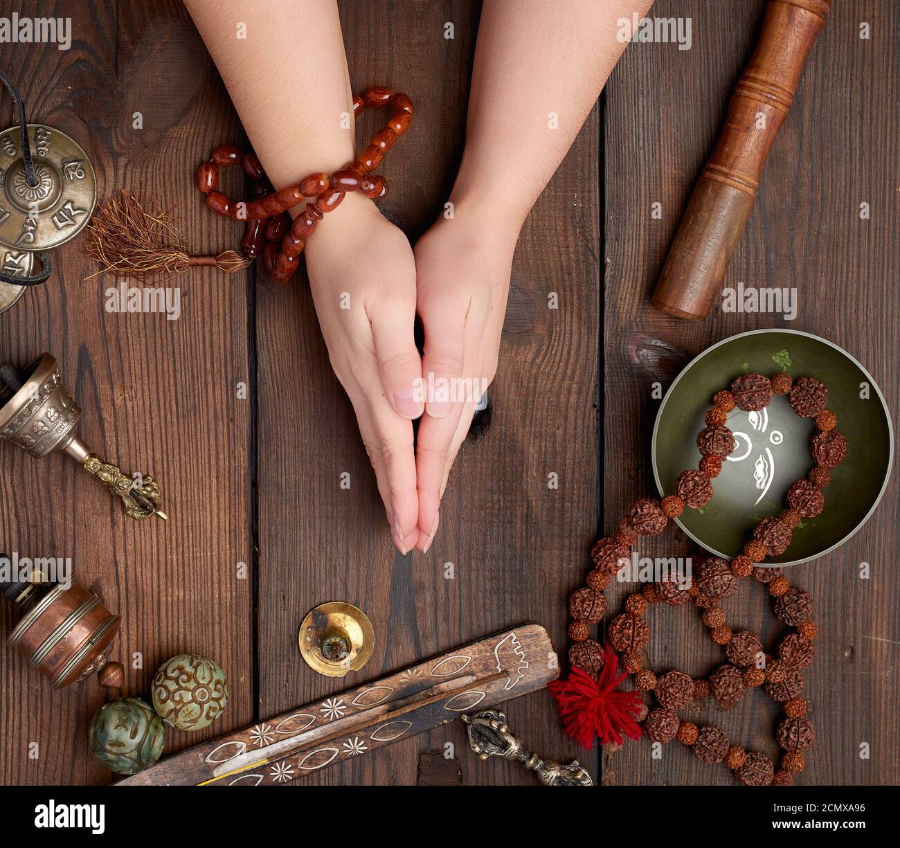 Prayer Pose High Resolution Stock Photography and Images - Alamy