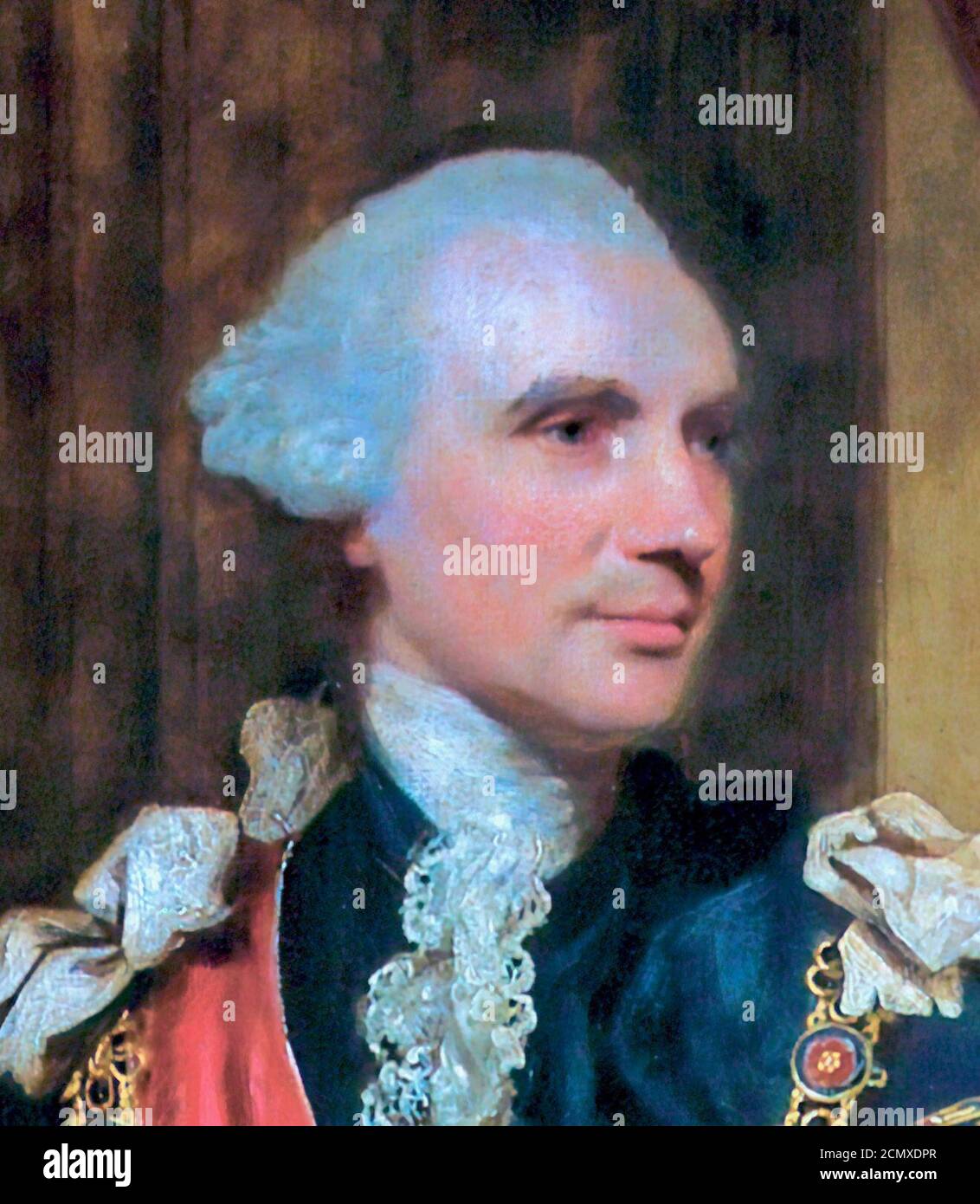 John Stuart, 3rd Earl of Bute, by Joshua Reynolds crop (retouched Stock Photo Alamy