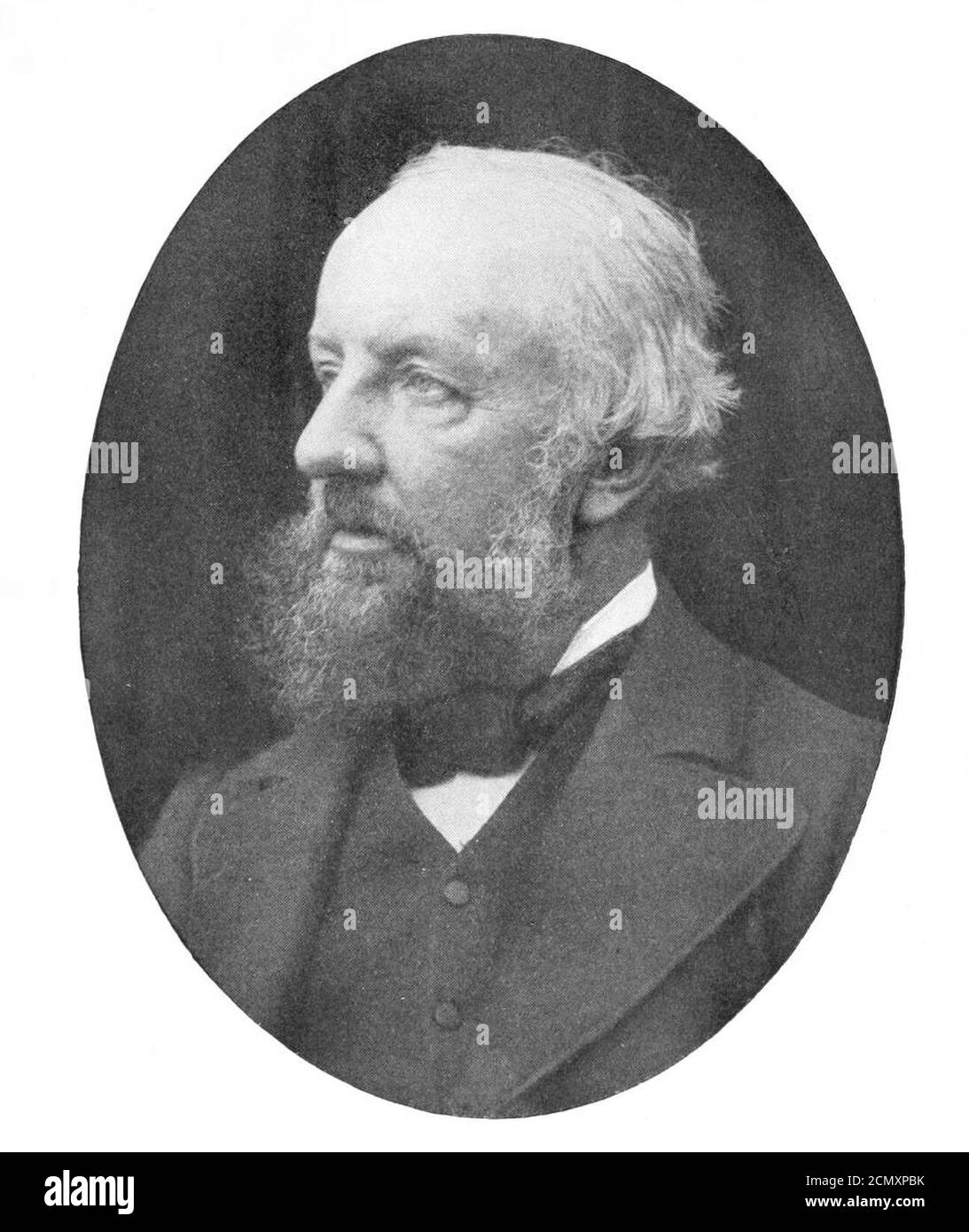 John Willis Clark, ca. 1880, by A. G. Dew-Smith. Stock Photo