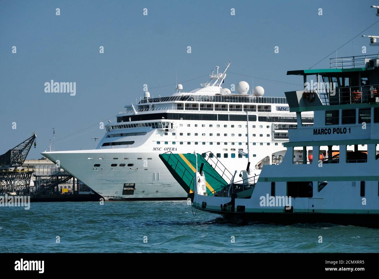 Cruise Ship Msc Opera At The Cruise Port Of Kotor Montenegro Stock Photo Alamy