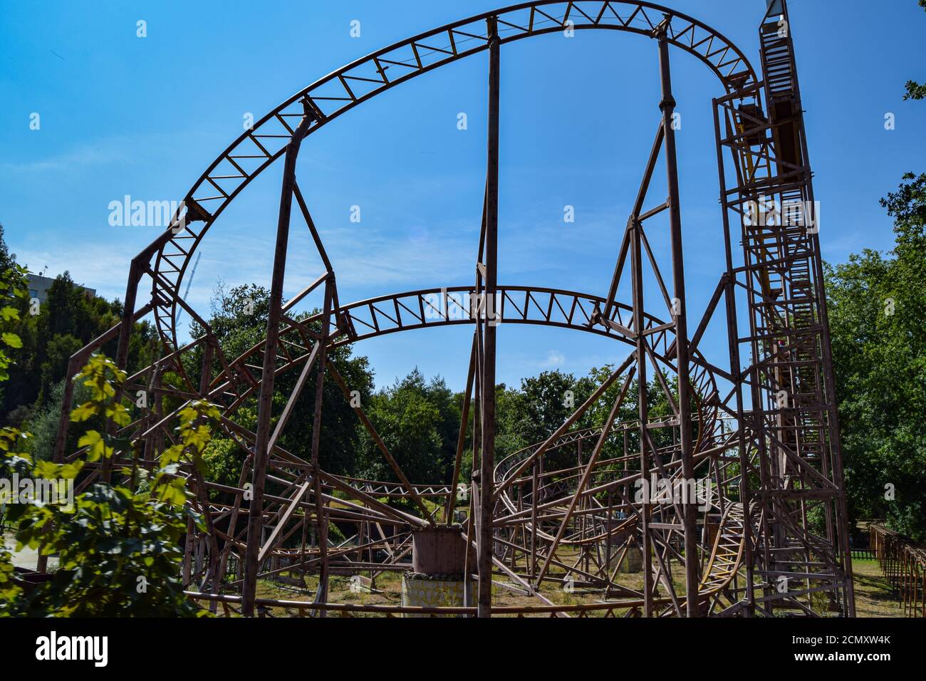 Rollercoaster structure Stock Photo