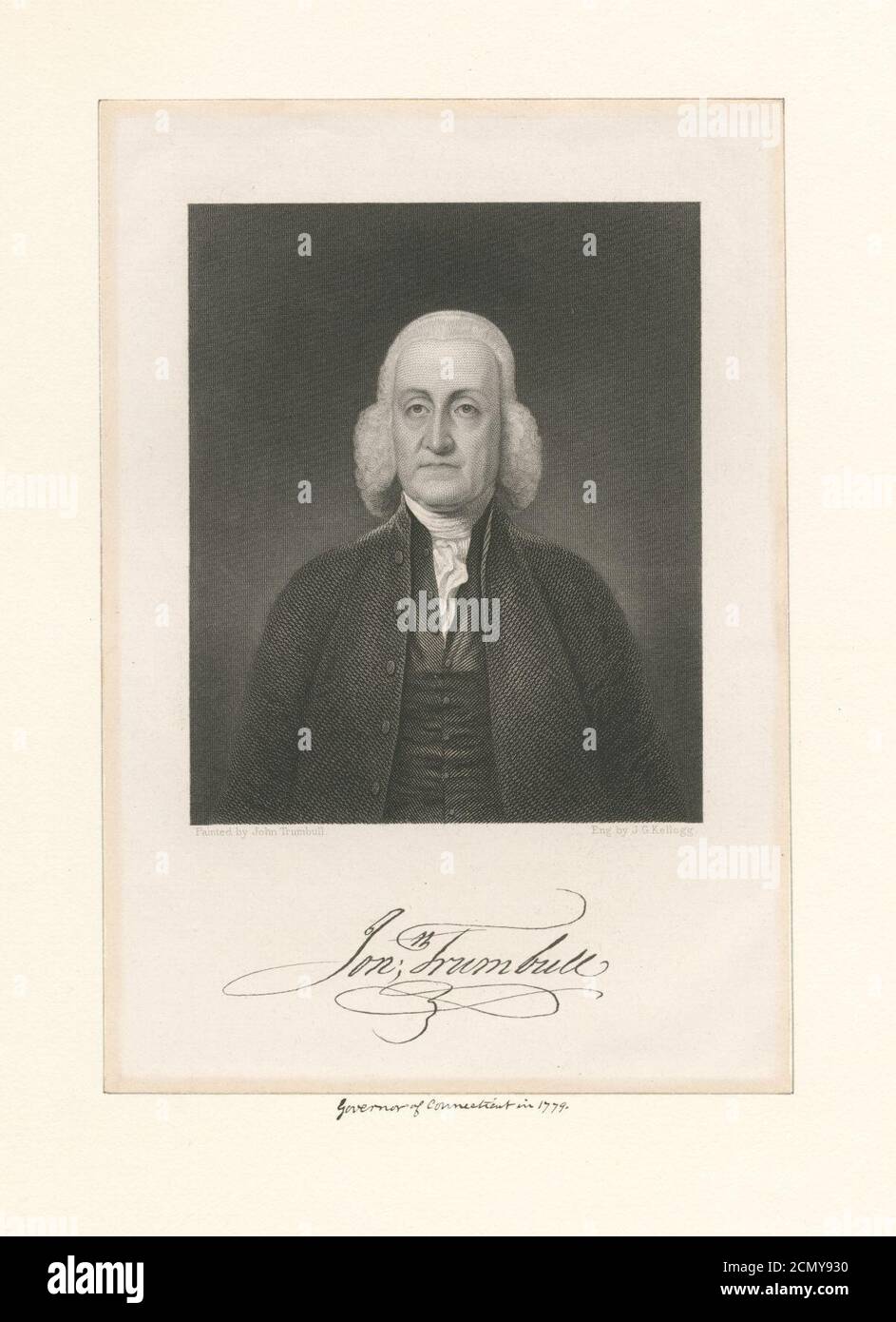 Jonathan Trumbull, Governor of Connecticut in 1779 Stock Photo