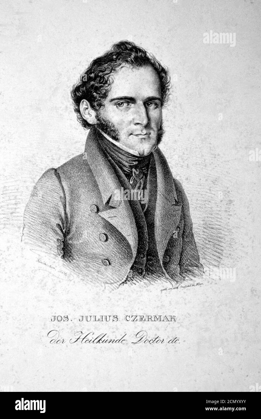 Josef Julius Czermak Litho. Stock Photo