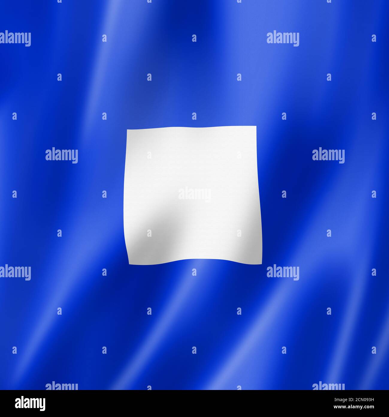 Papa international maritime signal flag Stock Photo Alamy
