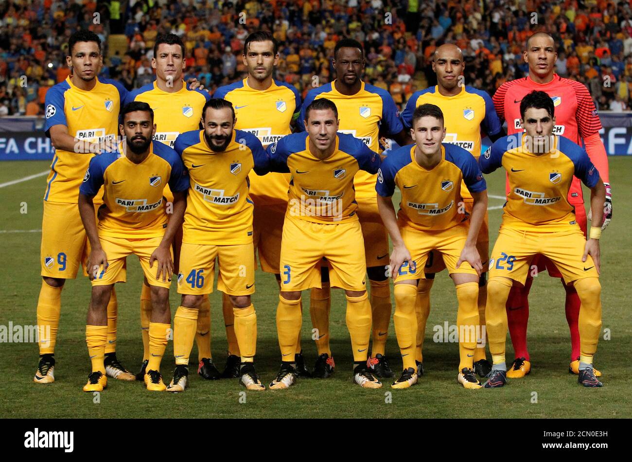 Soccer Football Champions League Apoel Nicosia Vs Tottenham Hotspur Gsp Stadium Nicosia Cyprus September 26 17