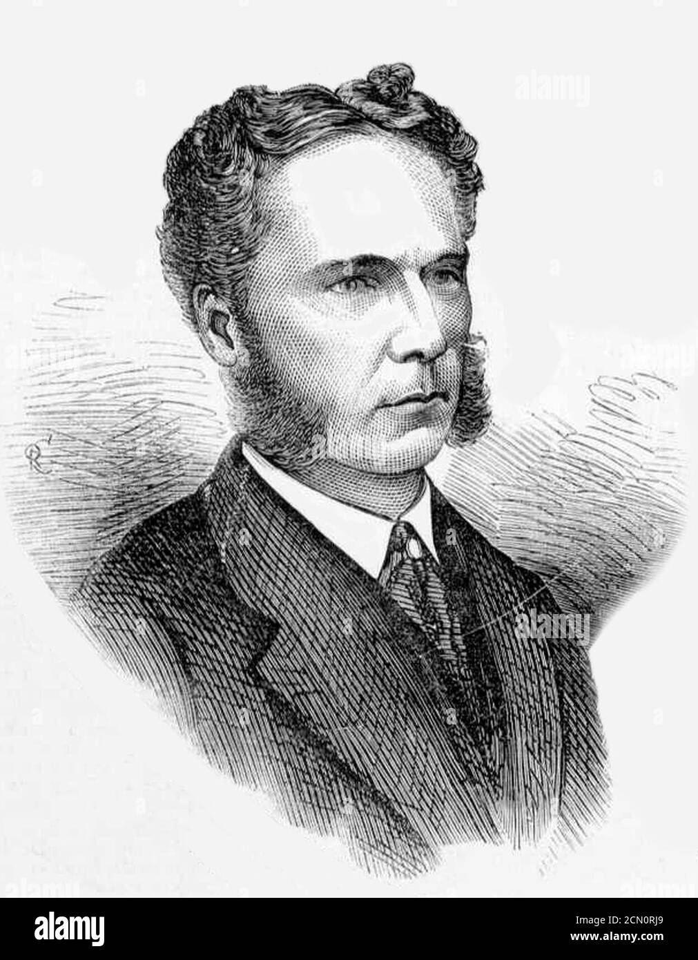 Joseph George Long Innes by Samuel Calvert - Illustrated Australian News (1874). Stock Photo