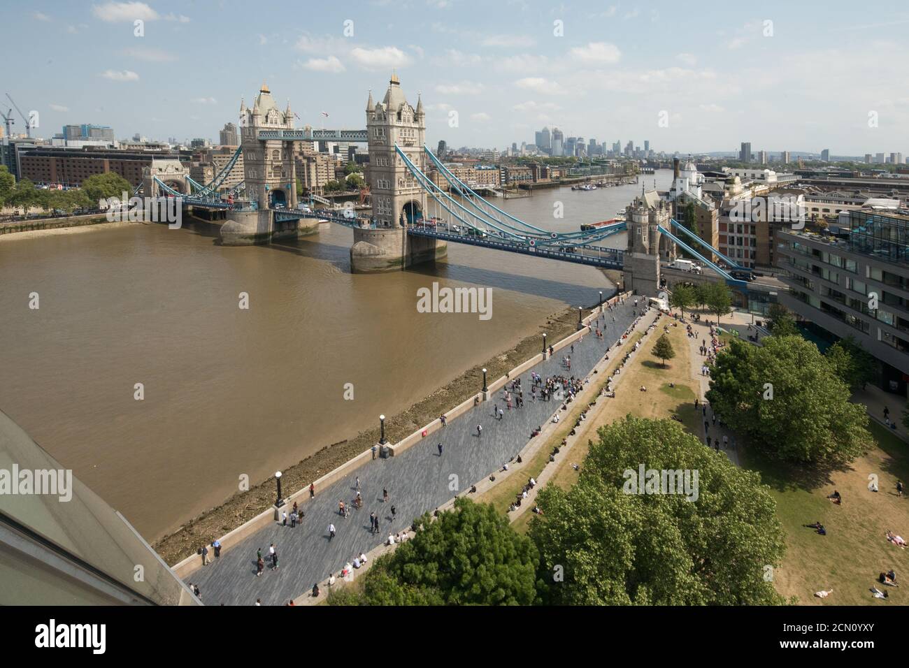 Tower Bridge and Potters Fields Park Stock Photo Alamy