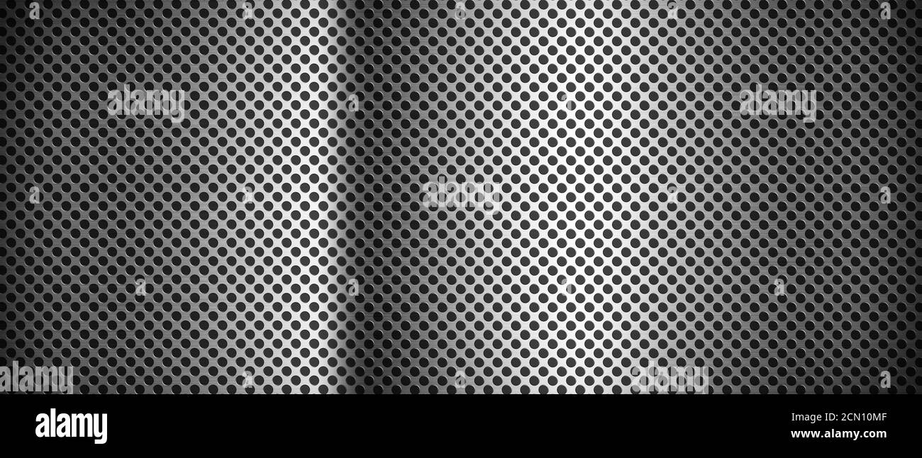 Silver brushed metal grid. Banner background texture Stock Photo - Alamy