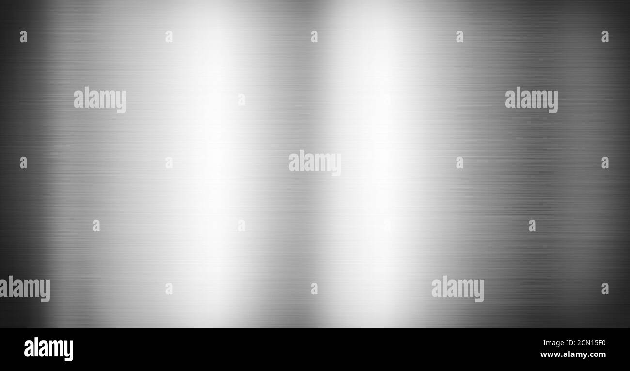 Silver brushed metal. Banner background texture Stock Photo - Alamy