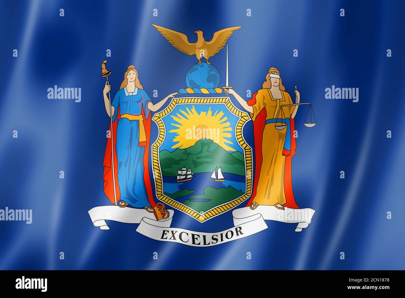 New York flag, USA Stock Photo - Alamy