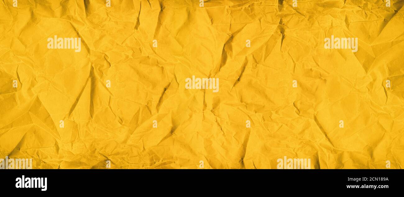 black crumpled paper texture. Banner background Stock Photo