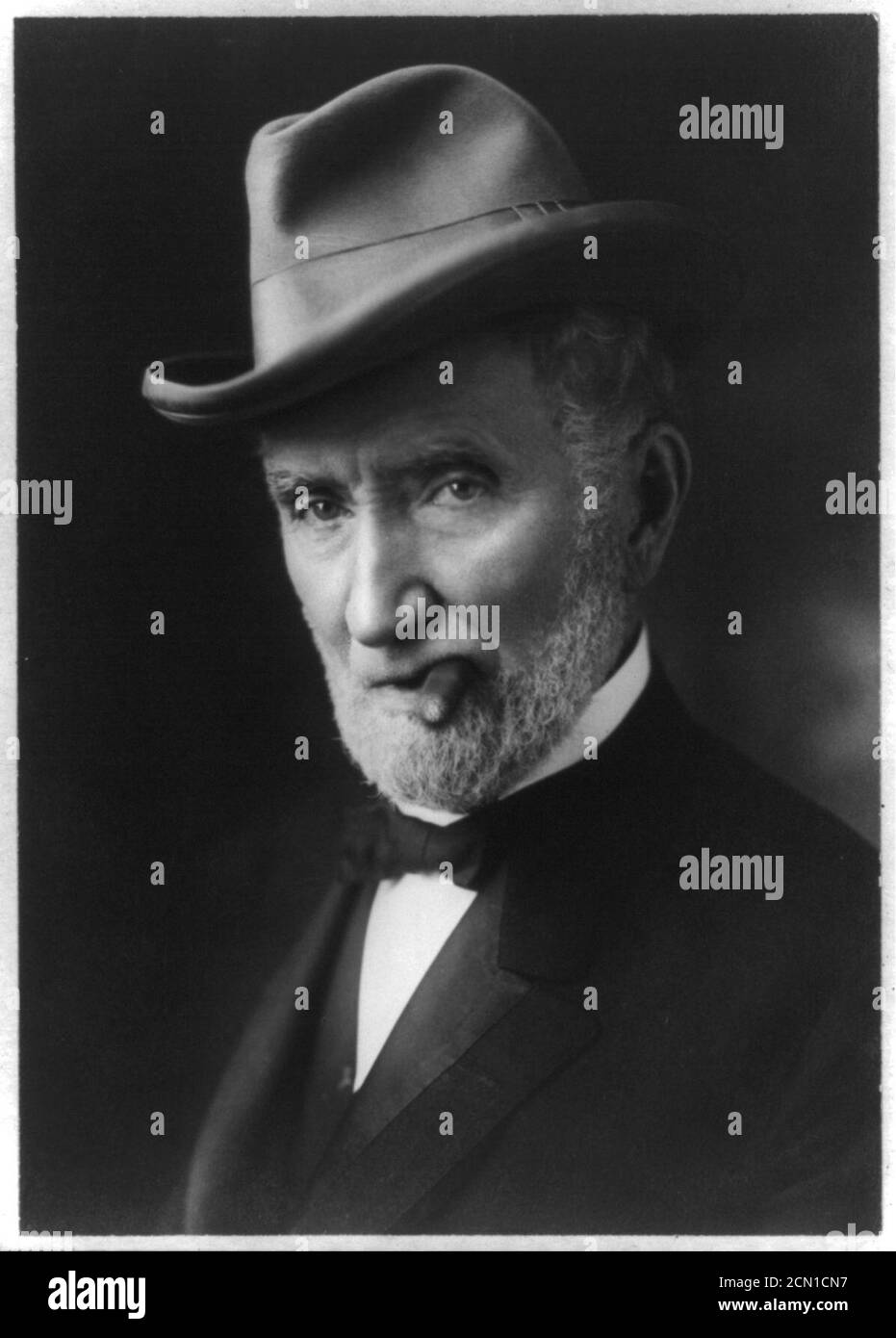 Joseph ‘Joe‘ G. Cannon, bust portrait, with cigar in his mouth Stock Photo