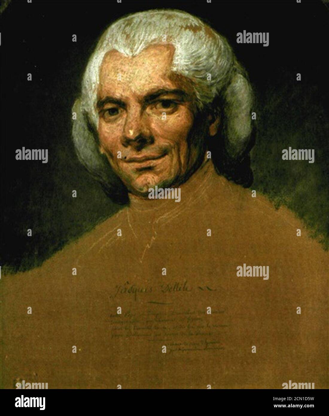 Joseph-ducreux-portrait-de-labbé-jacques-delille. Stock Photo