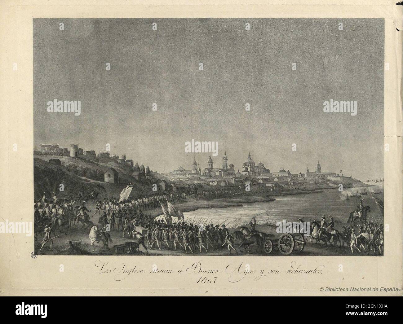 José maría cardano-Los Ingleses atacan a Buenos-Ayres y son rechazados 1807  Stock Photo - Alamy