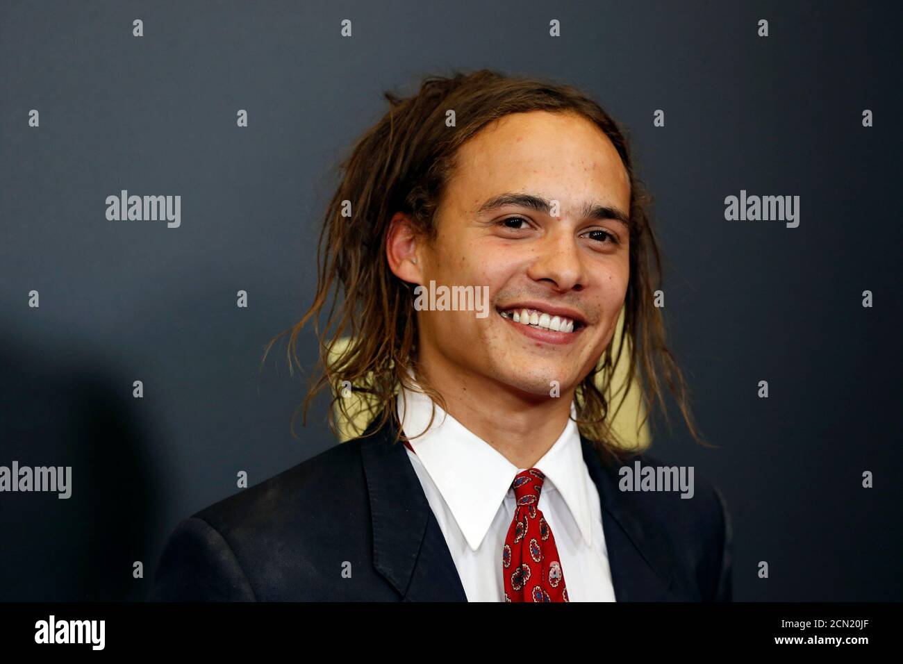 Actor Frank Dillane arrives at the premiere of season 2 of the TV show "Fear  The Walking Dead" at the Cinemark Playa Vista Theatre in Los Angeles,  California March 29, 2016. REUTERS/Patrick