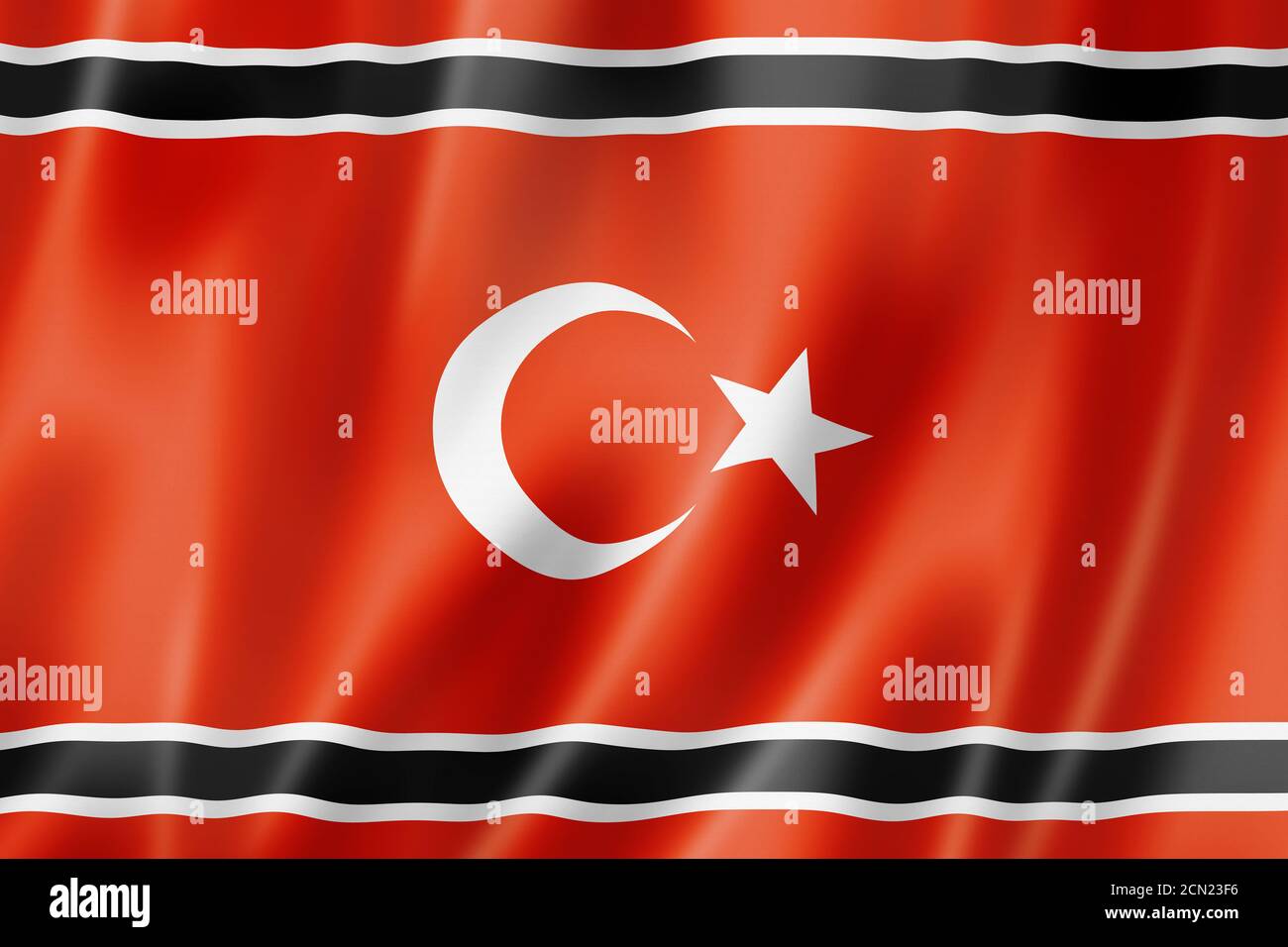 Aceh people ethnic flag, Indonesia Stock Photo