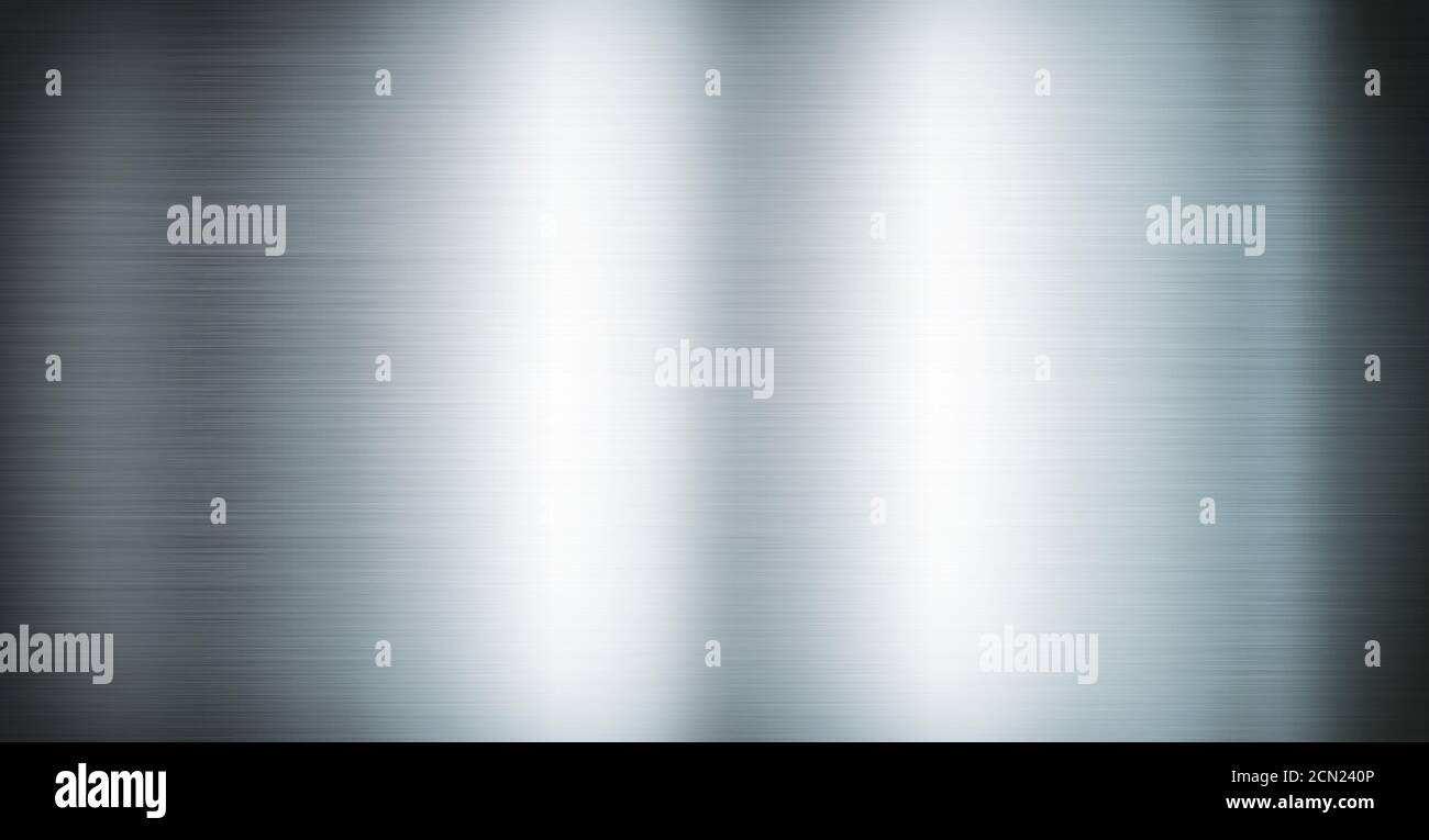 Silver brushed metal. Banner background texture Stock Photo - Alamy
