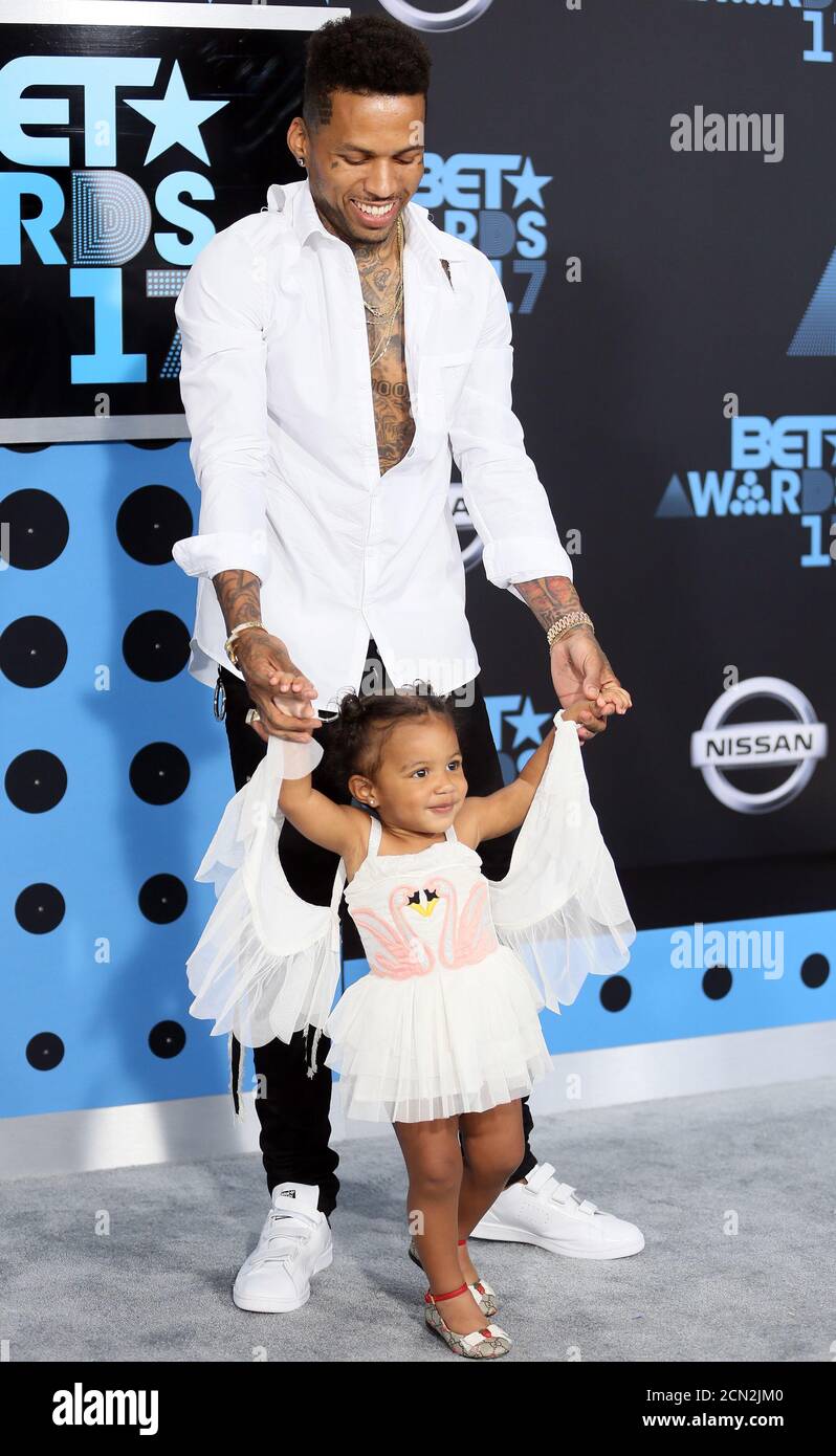 Kid Ink And Daughter Aislin Parvaneh Collins Reuters Danny Moloshok Stock Photo Alamy