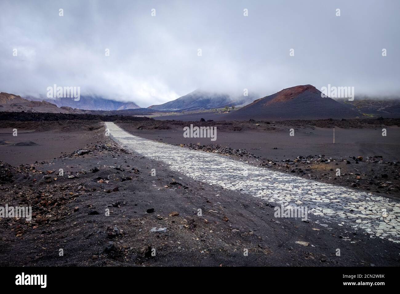 Cha das Caldeiras and Pico do Fogo in Cape Verde Stock Photo - Alamy