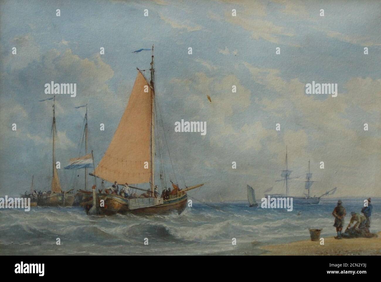 Joy - Bringing in the Catch Stock Photo - Alamy