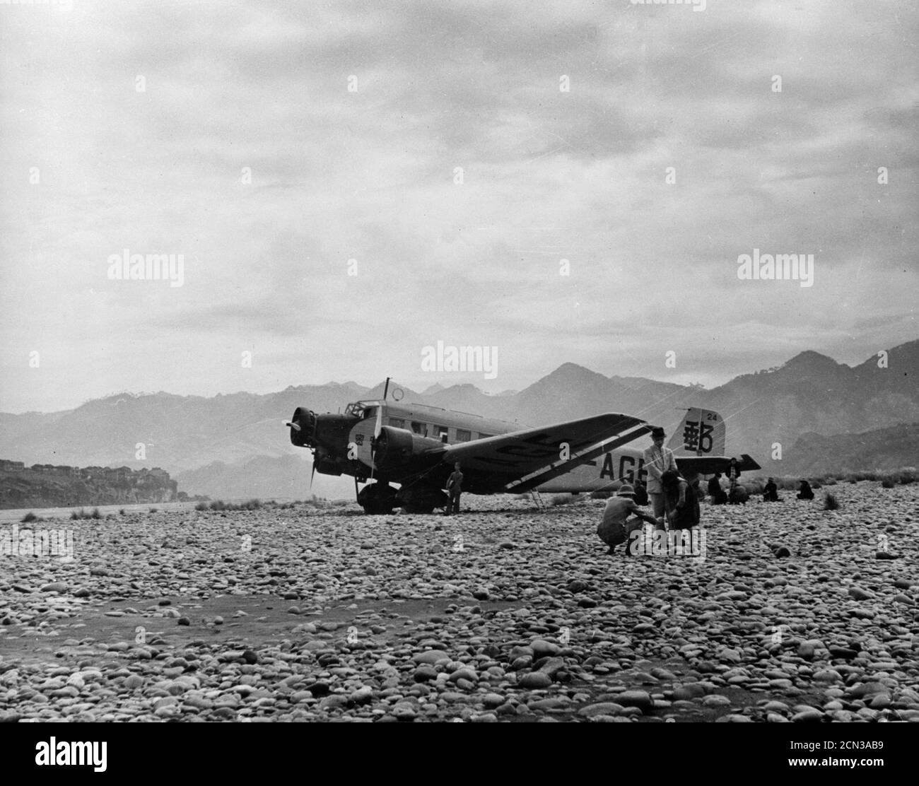 Ju52 airliner Eurasia. Stock Photo