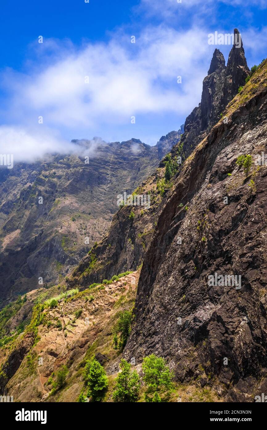 Paul Valley landscape in Santo Antao island, Cape Verde Stock Photo Alamy