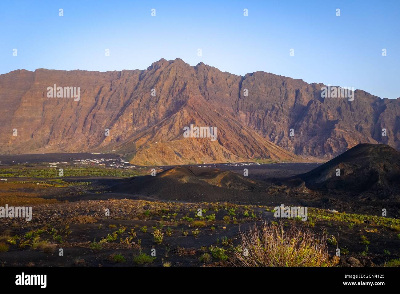 Cha das Caldeiras and Pico do Fogo in Cape Verde Stock Photo - Alamy
