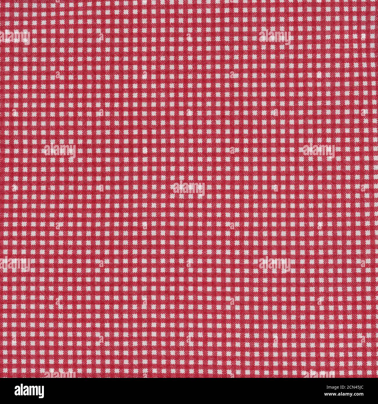 Red checkered tablecloth background texture Stock Photo - Alamy