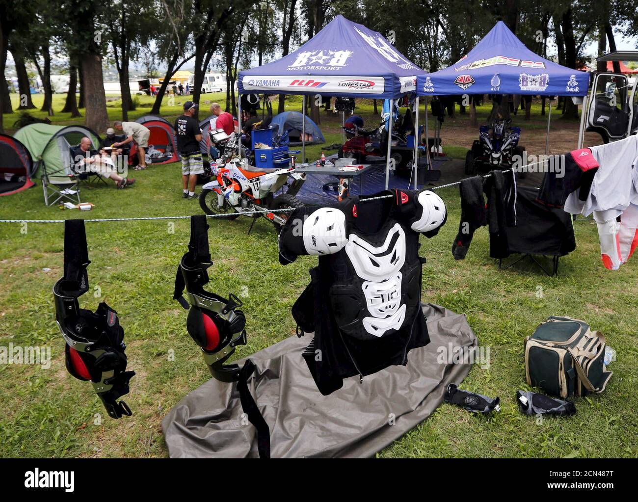 KTM motorcycle rider Wessel Bosman 