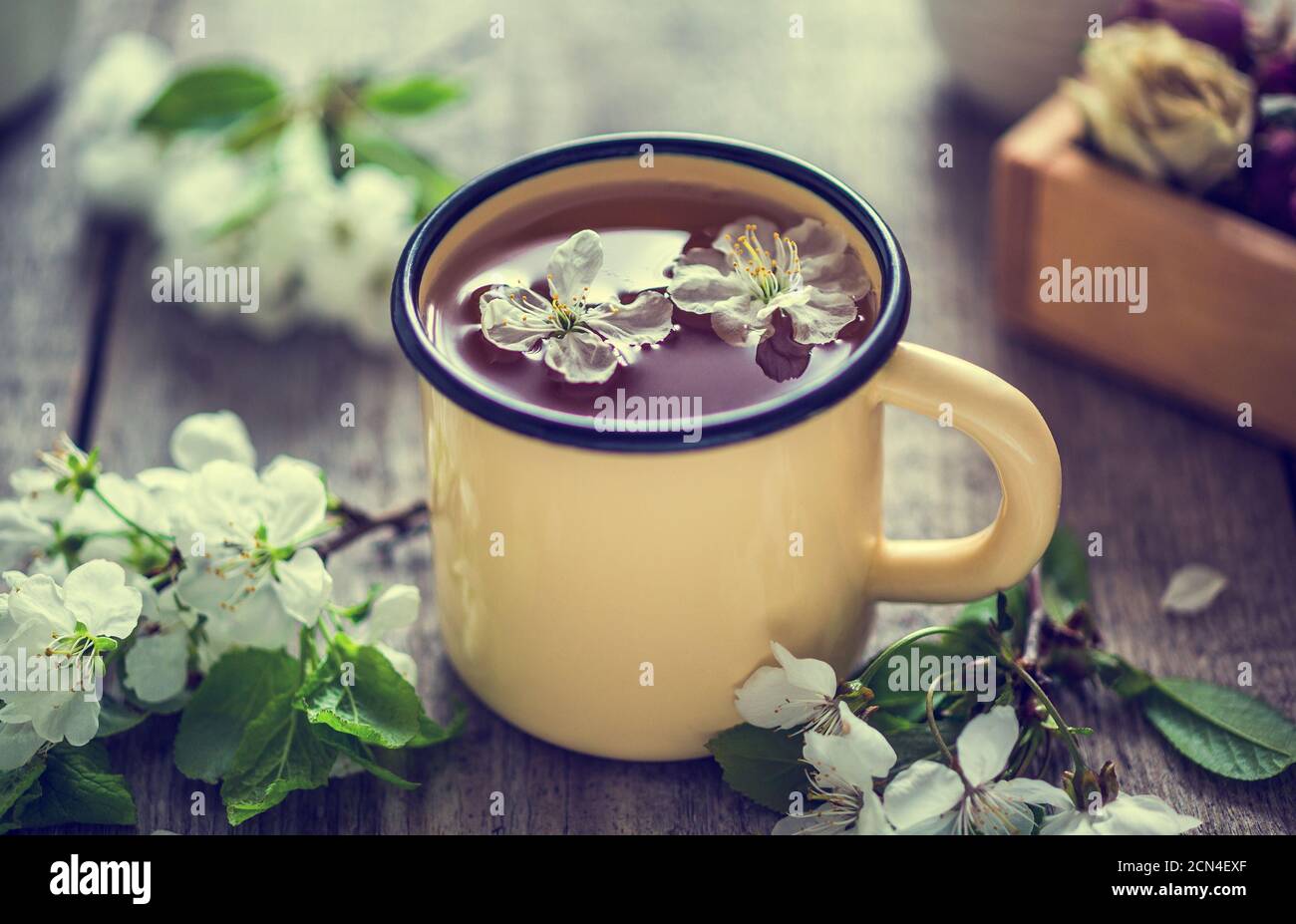 Flower tea Stock Photo