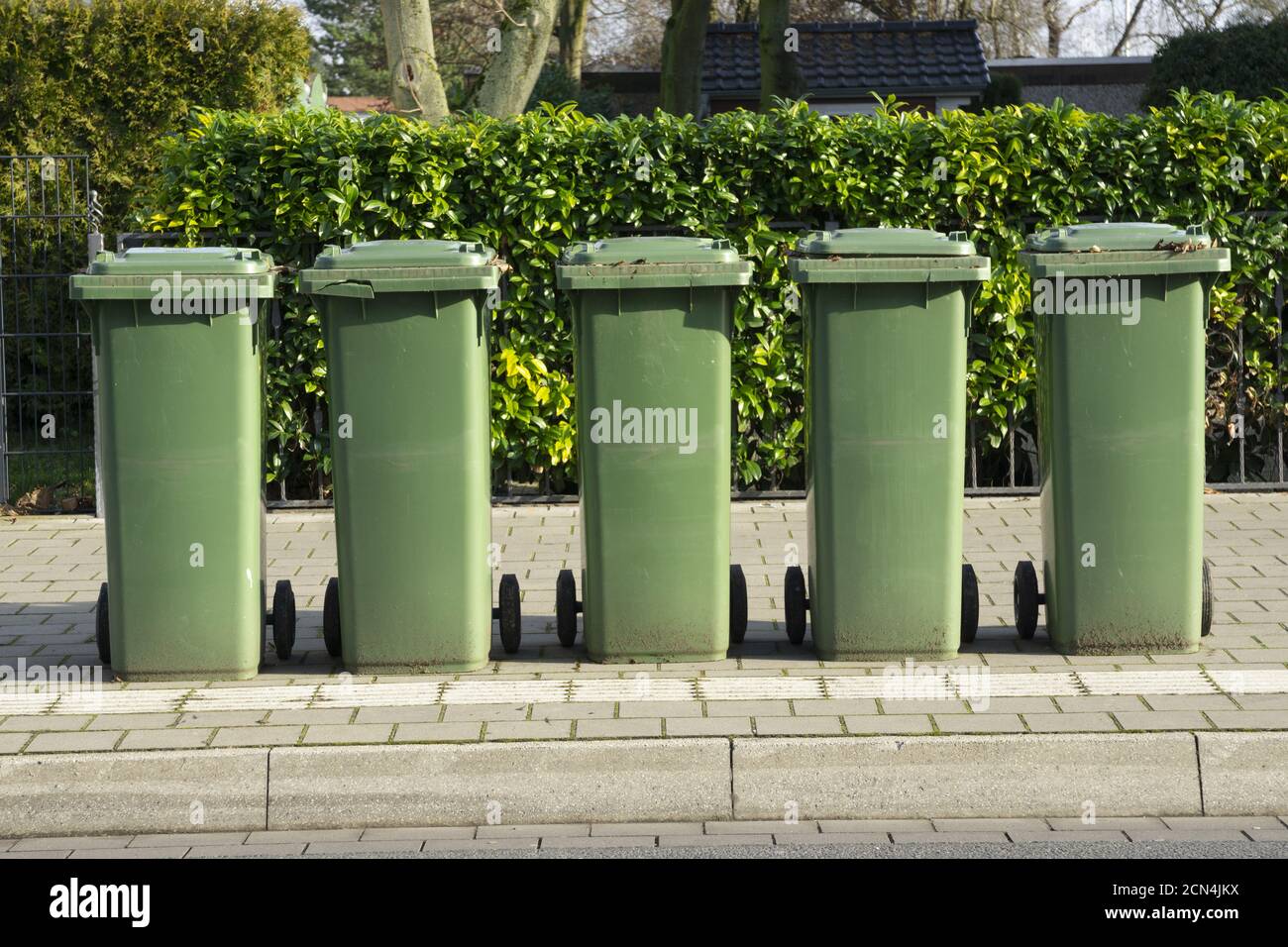 Bio waste container at the street Stock Photo Alamy
