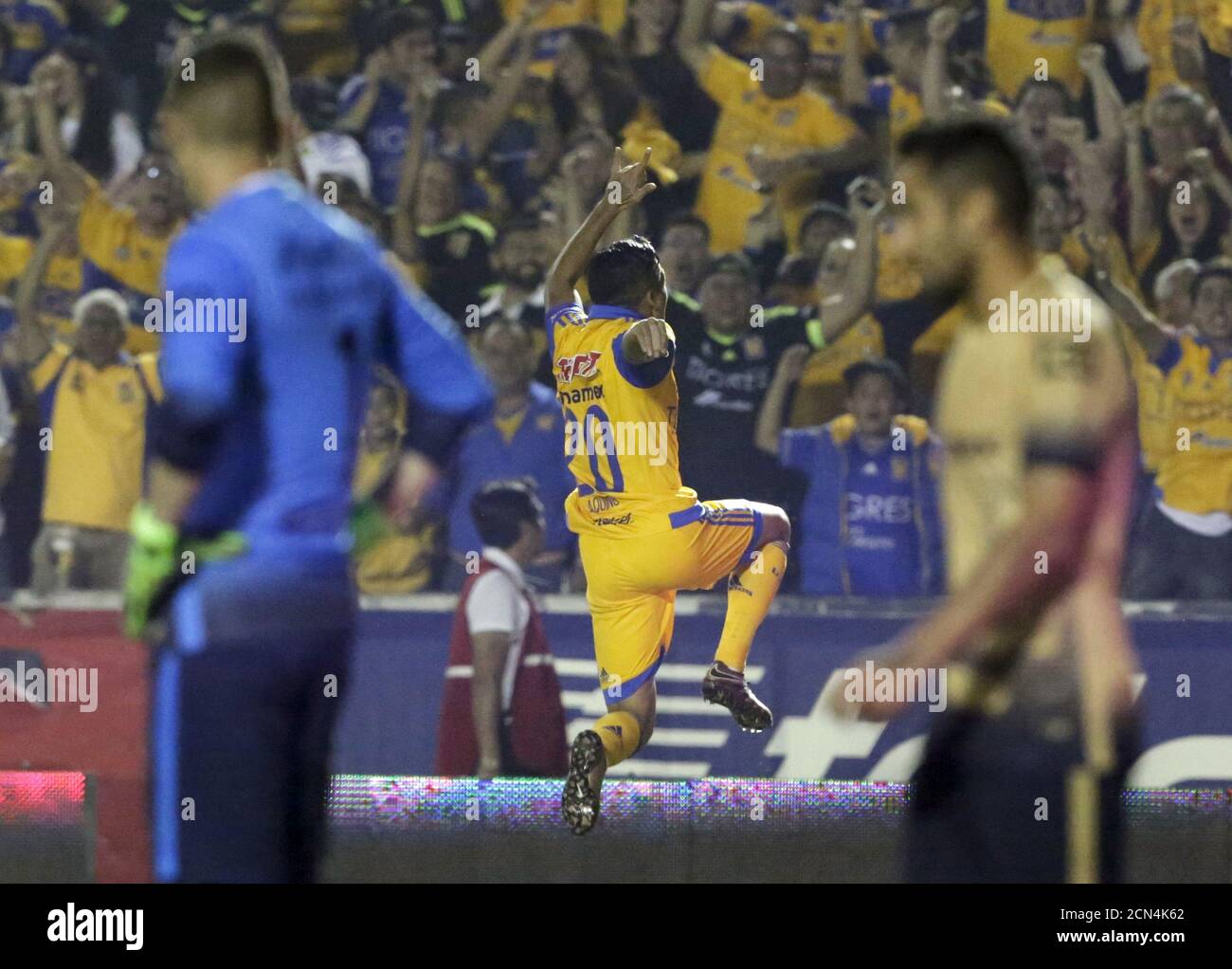 Football Soccer - Tigres v Pumas - The first leg of their Mexican first  division final soccer match -