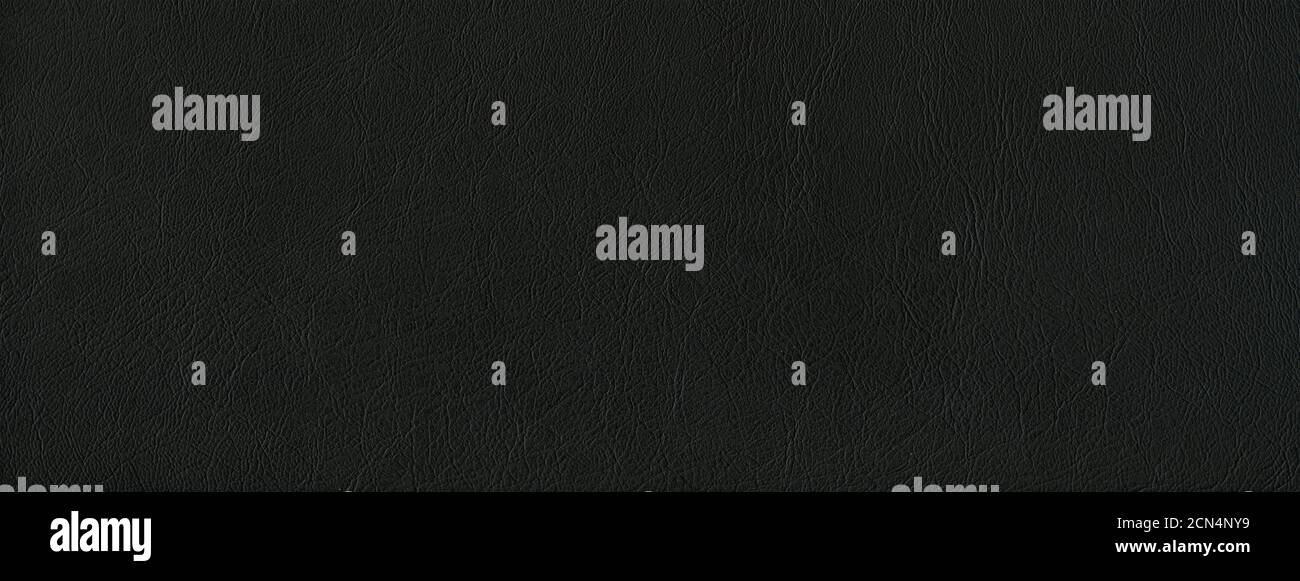 Black leather texture banner Stock Photo
