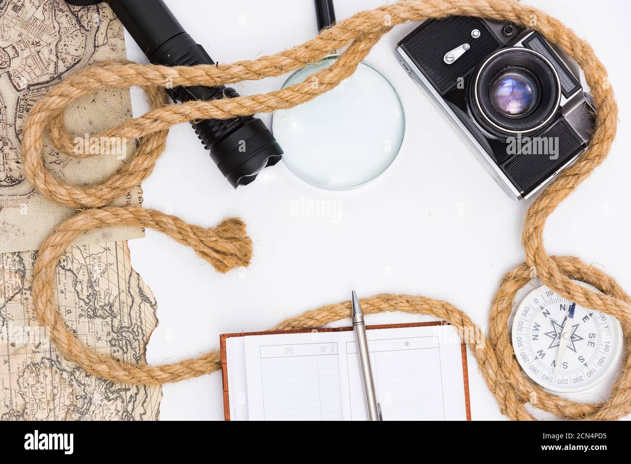 items for outdoor activities on vacation Stock Photo