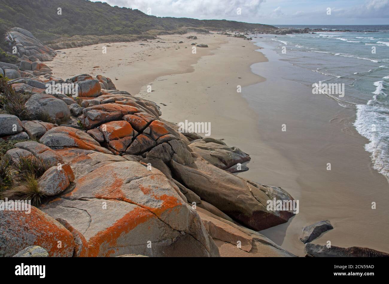 Beerbarrel Beach, St Helens Point Conservation Area Stock Photo