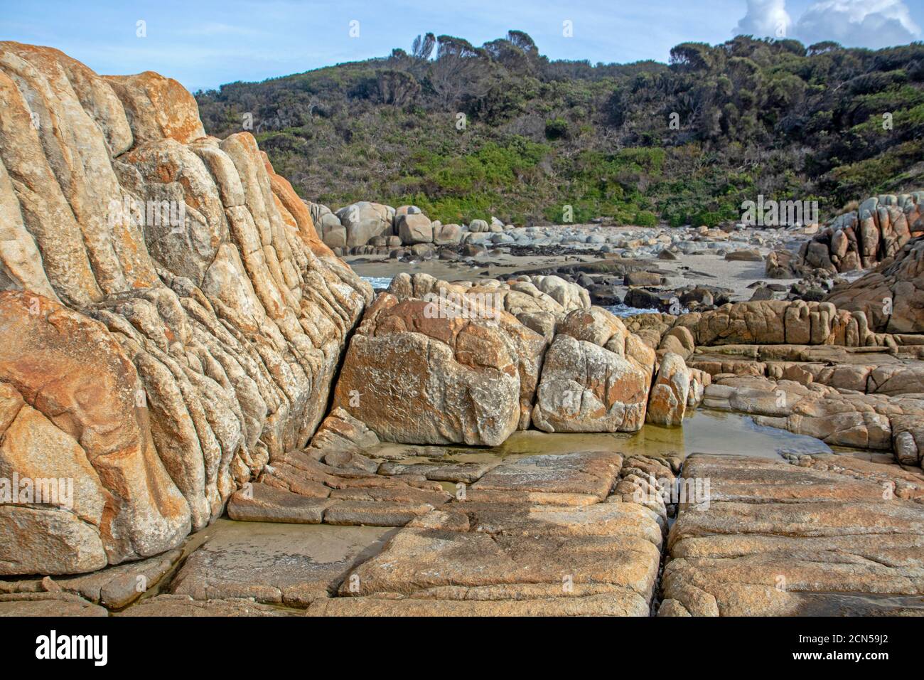 Beerbarrel Beach, St Helens Point Conservation Area Stock Photo