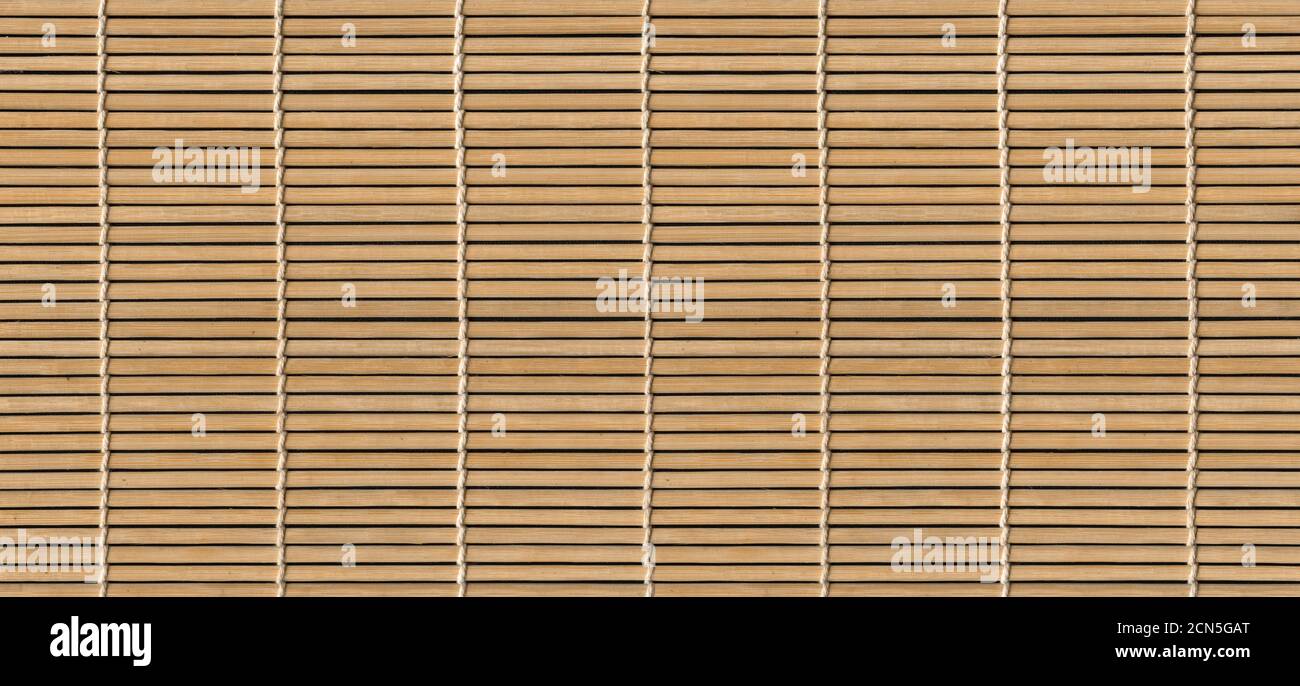 Asian bamboo mat texture banner Stock Photo
