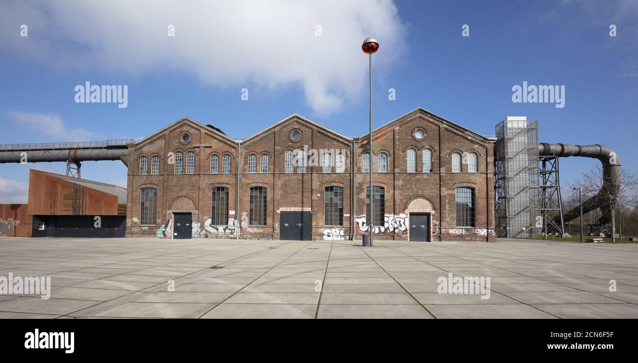 Warsteiner Music hall and Machine Hall, Phoenix-West, Hoerde, Dortmund Stock Photo